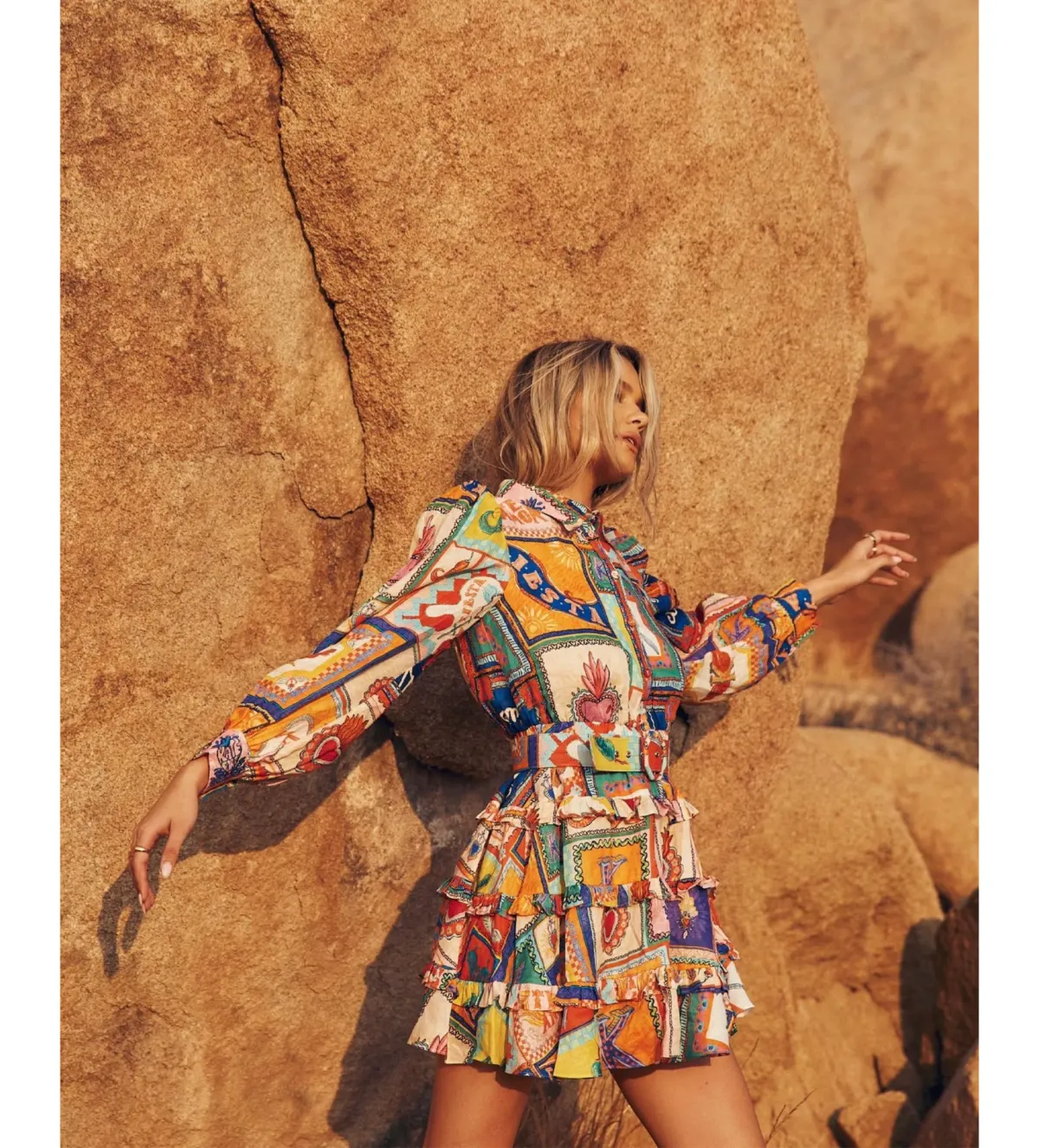 Kate Ford Viatoris Layered Dress Print Size 10  - Image 1