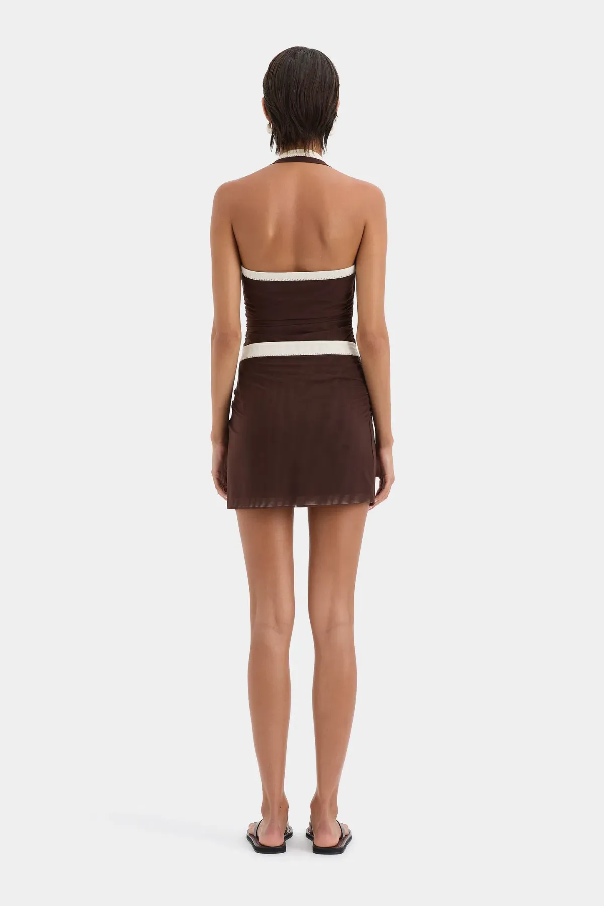 Sir The Label The Jacques Mini Dress in Chocolate Size 1/Au 6 - Image 2