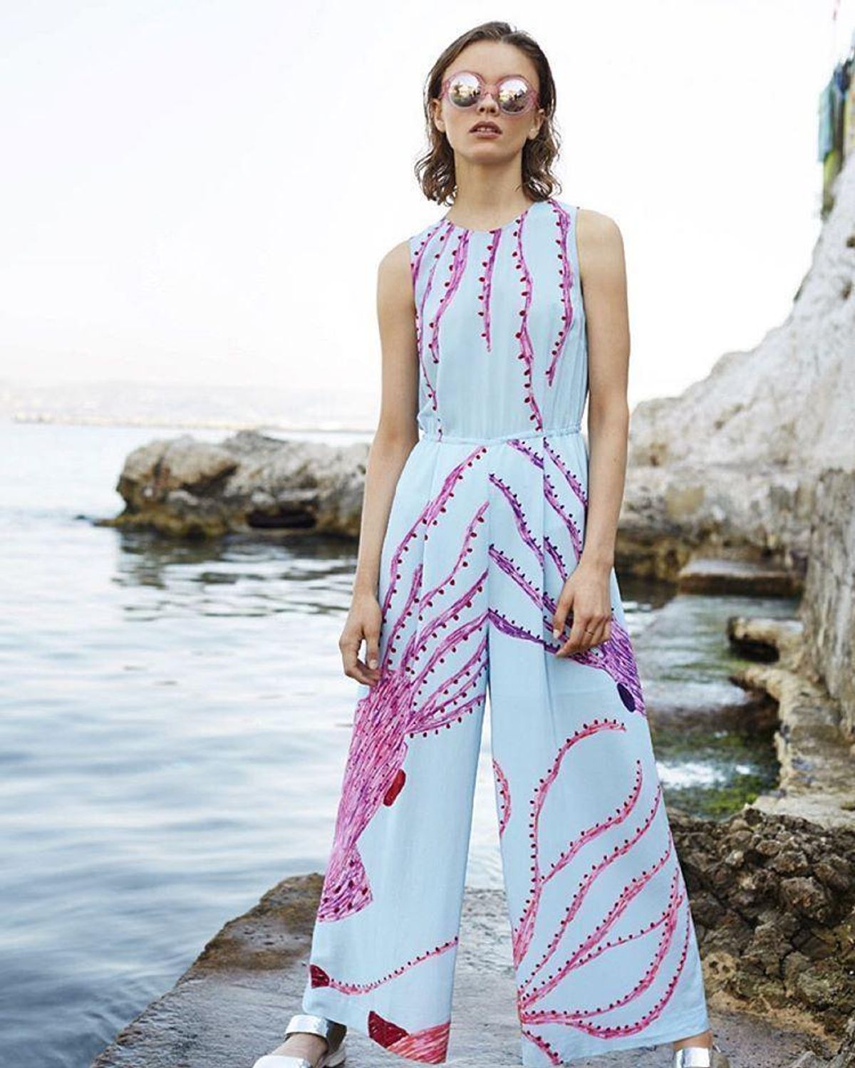 Gorman Giant Squid Silk Pantsuit Print 10 - Image 1