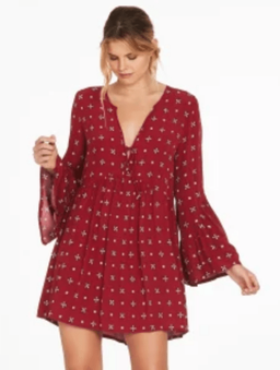 Tigerlily Morisot Dress in Red Size 8 for rent on The Volte - image 1