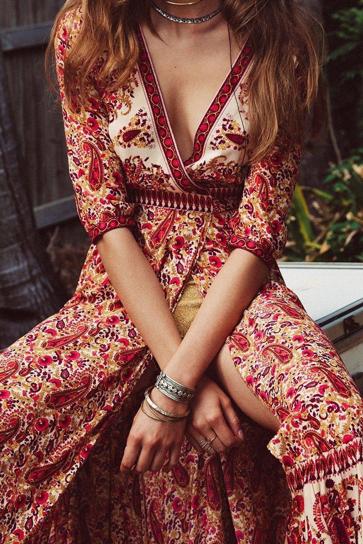 Arnhem Wild Magnolia Maxi Dress in Sunset Size 10  - Image 2