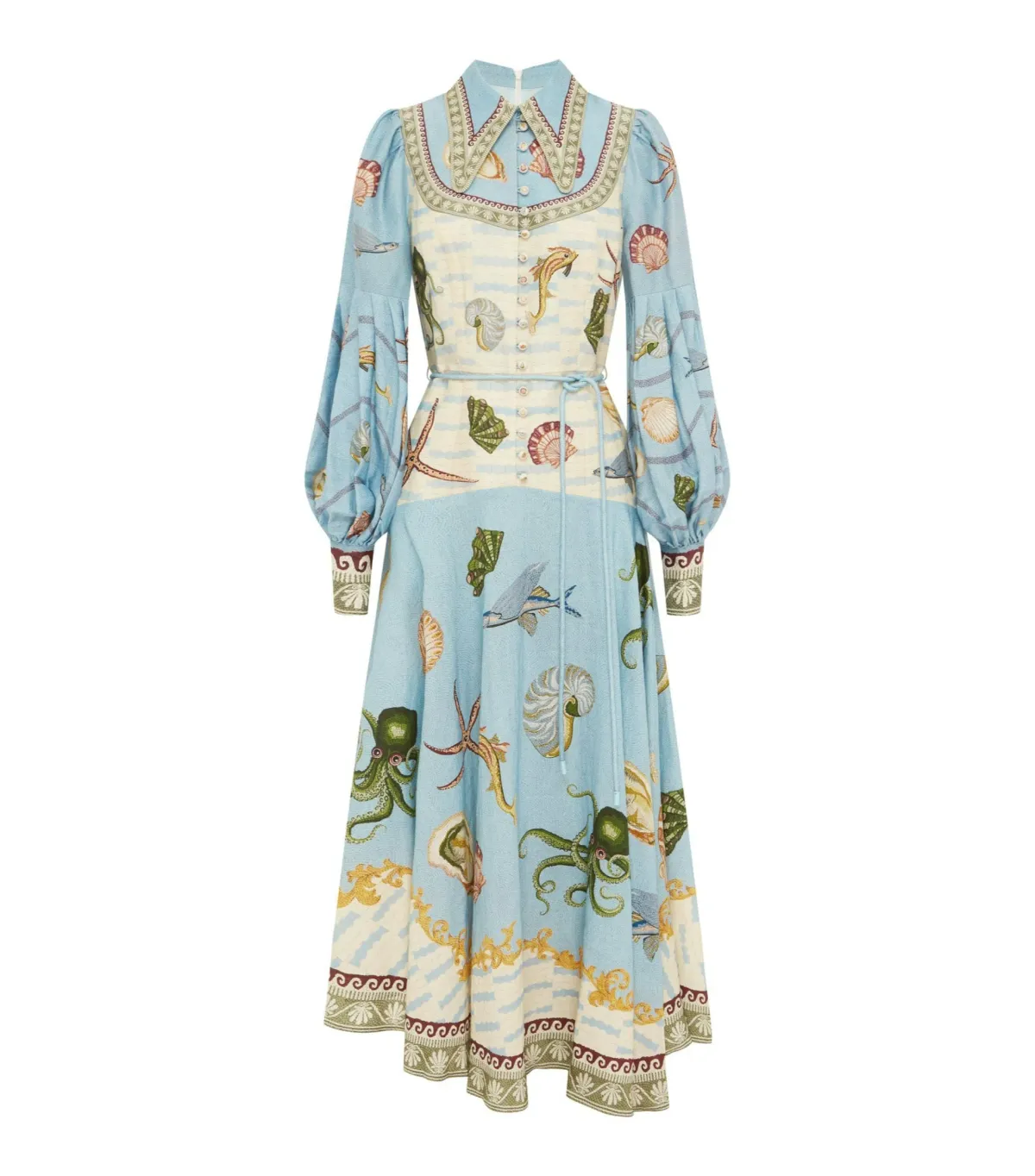 Alemais Bath House Shirtdress Multi Size AU 10 - Image 5