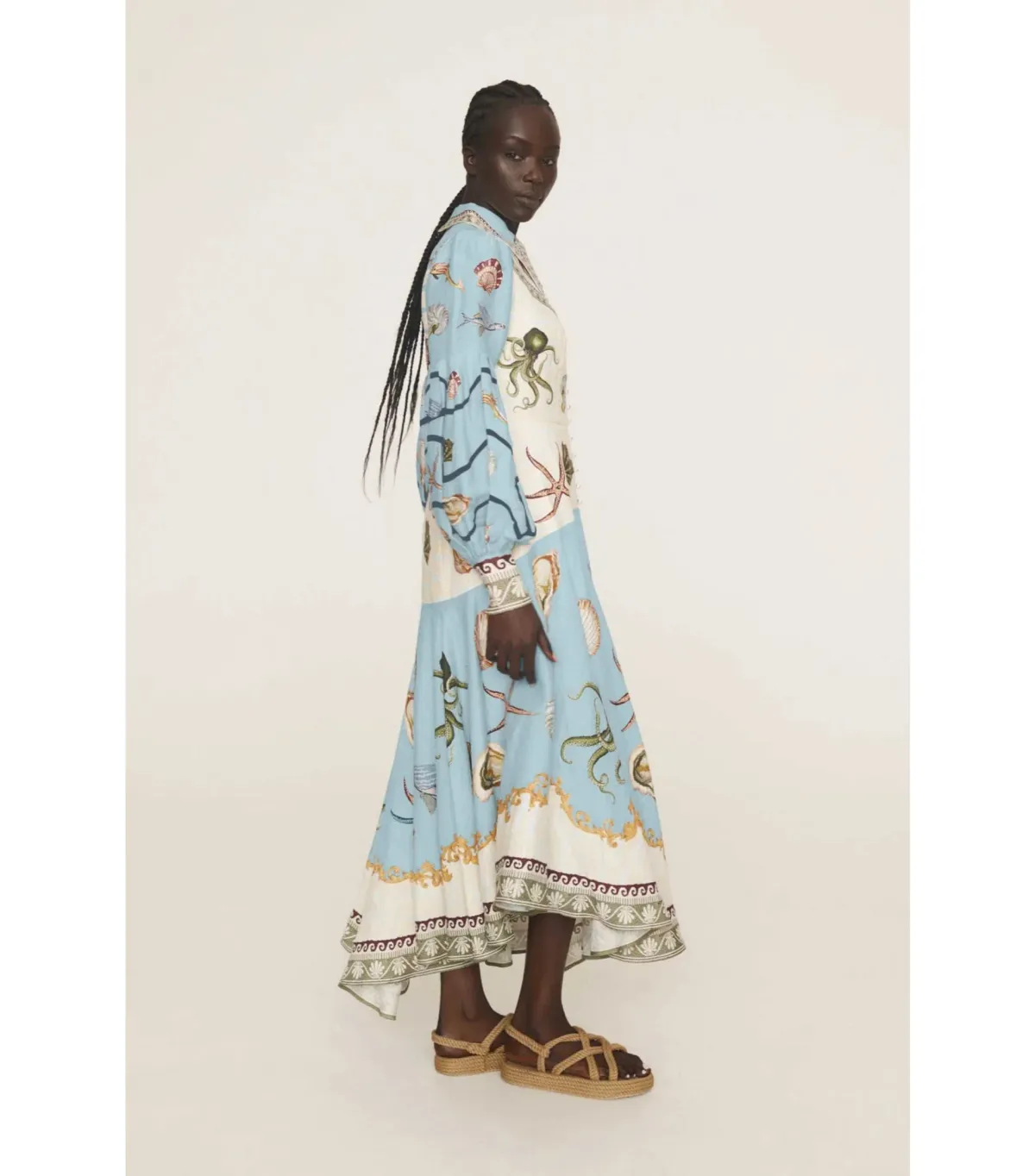 Alemais Bath House Shirtdress Multi Size AU 10 - Image 4