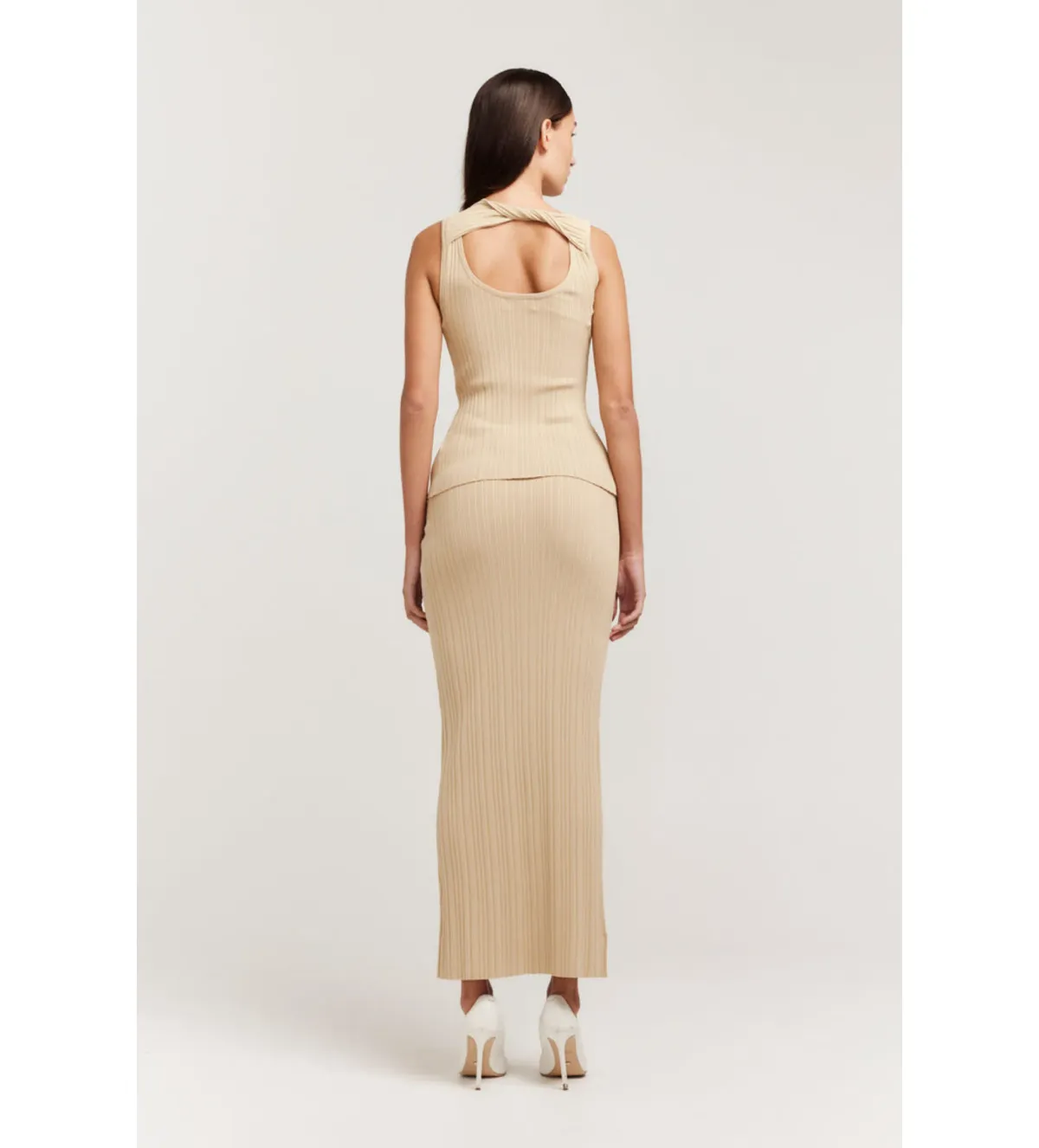 Henne The Romee Knit Top and Skirt Set in Gold Size S / AU 8  - Image 2