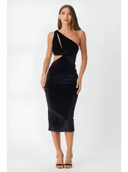 Bianca & Bridgett Riya Midi Dress Black Size XL / AU 14 for rent on The Volte - image 1