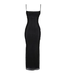 House Of CB Calla Pearl Embellished Maxi Dress Black Size M / AU 10 for rent on The Volte - image 5