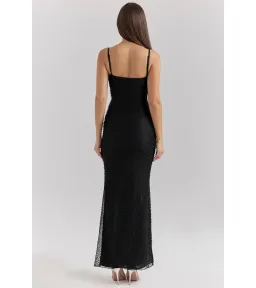 House Of CB Calla Pearl Embellished Maxi Dress Black Size M / AU 10 for rent on The Volte - image 4