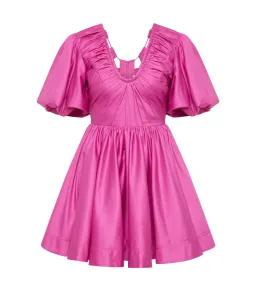 Aje Cresting Mini Dress Fuchsia Rose Size AU 12 for rent on The Volte - image 4
