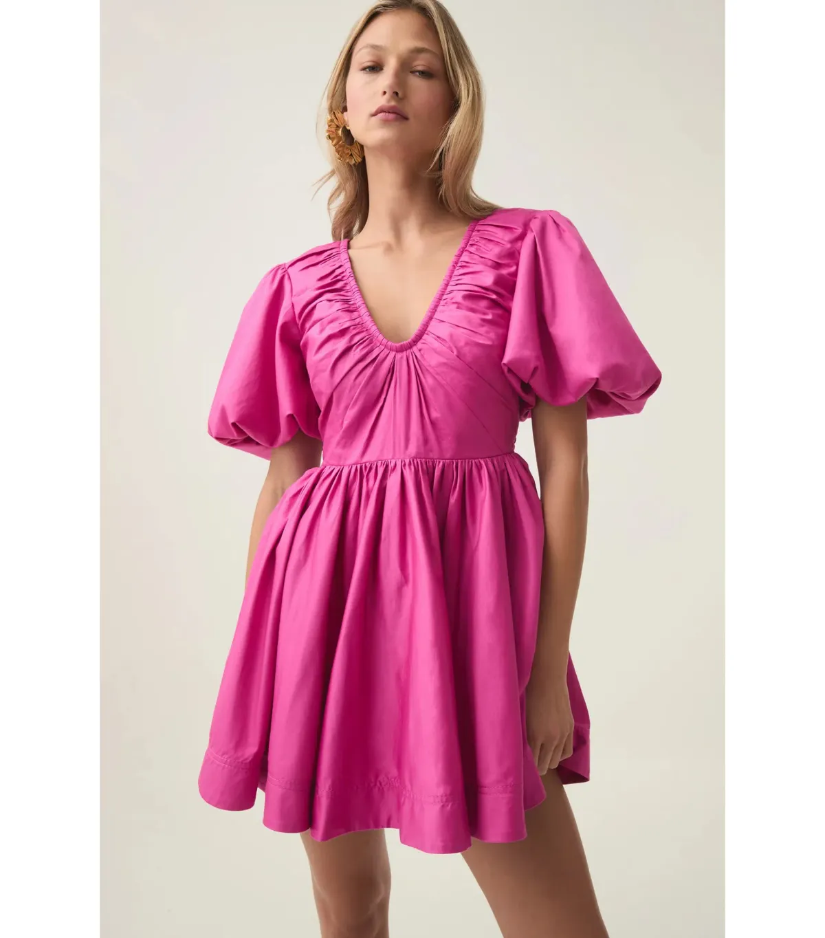 Aje Cresting Mini Dress Fuchsia Rose Size AU 12 - Image 2