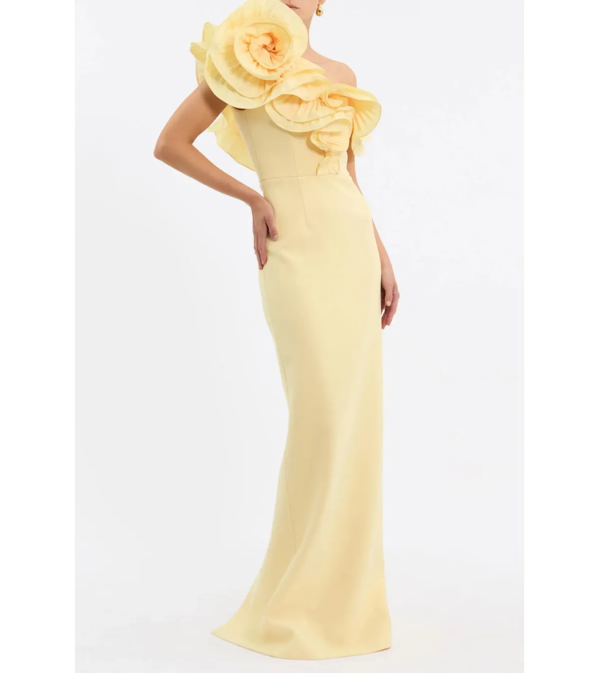 Rebecca Vallance Lulu Gown Yellow Size AU 10 - Image 2