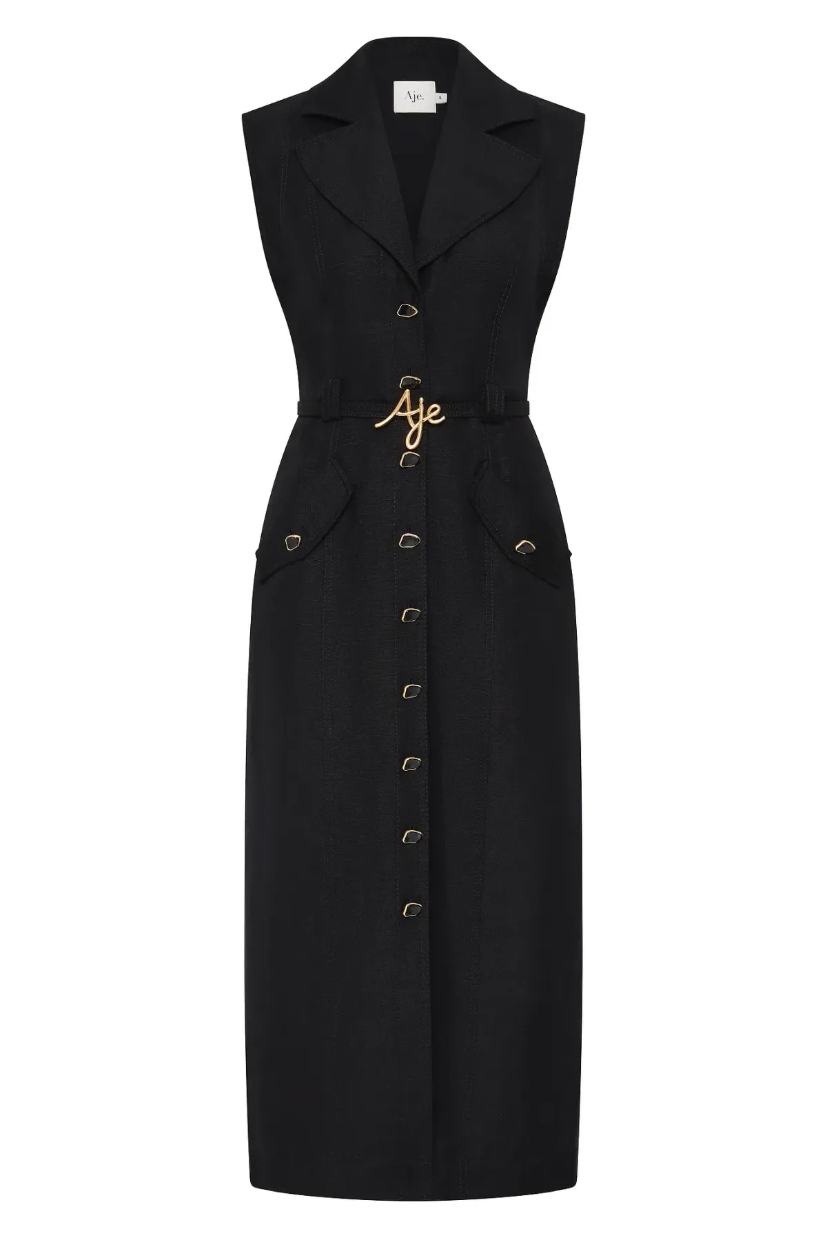 Aje Desiree Utility Shirt Dress Black Size AU 12 - Image 6