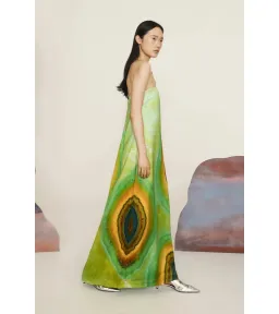 Alemais Iris Strapless Gown Green Size AU 10 for rent on The Volte - image 2