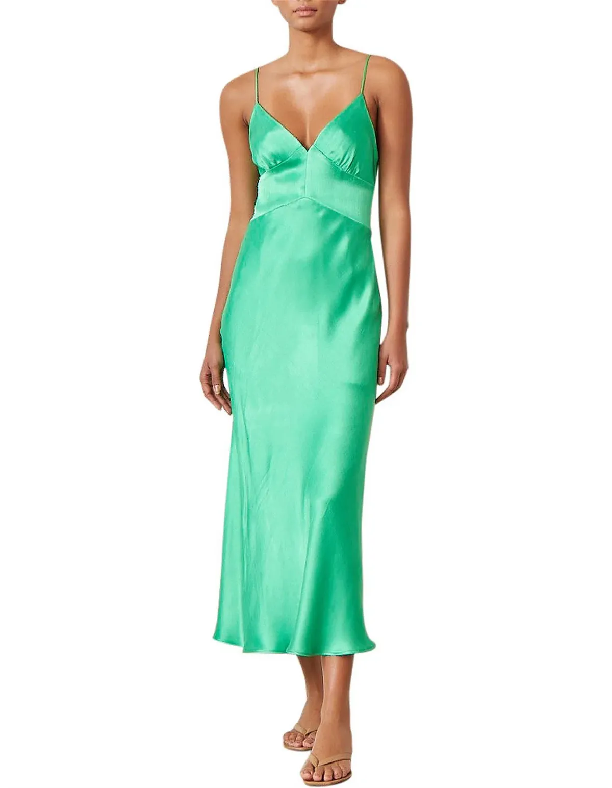 Bec & Bridge Loren Midi Dress Emerald Green Size AU 6 - Image 1