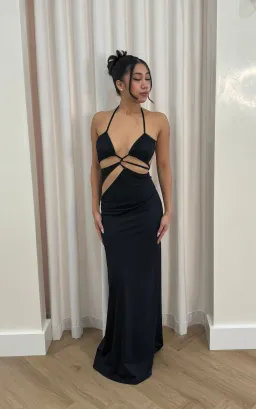 Christopher Esber Displace Lycra Dress Black Size M / AU 10  for rent on The Volte - image 2