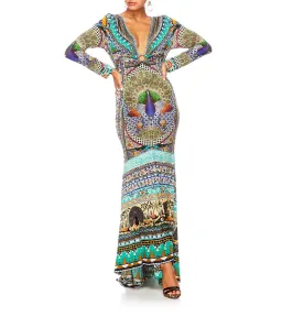 Camilla U Ring Neckline Long Dress The King And I Size XS / AU 8 for rent on The Volte - image 3