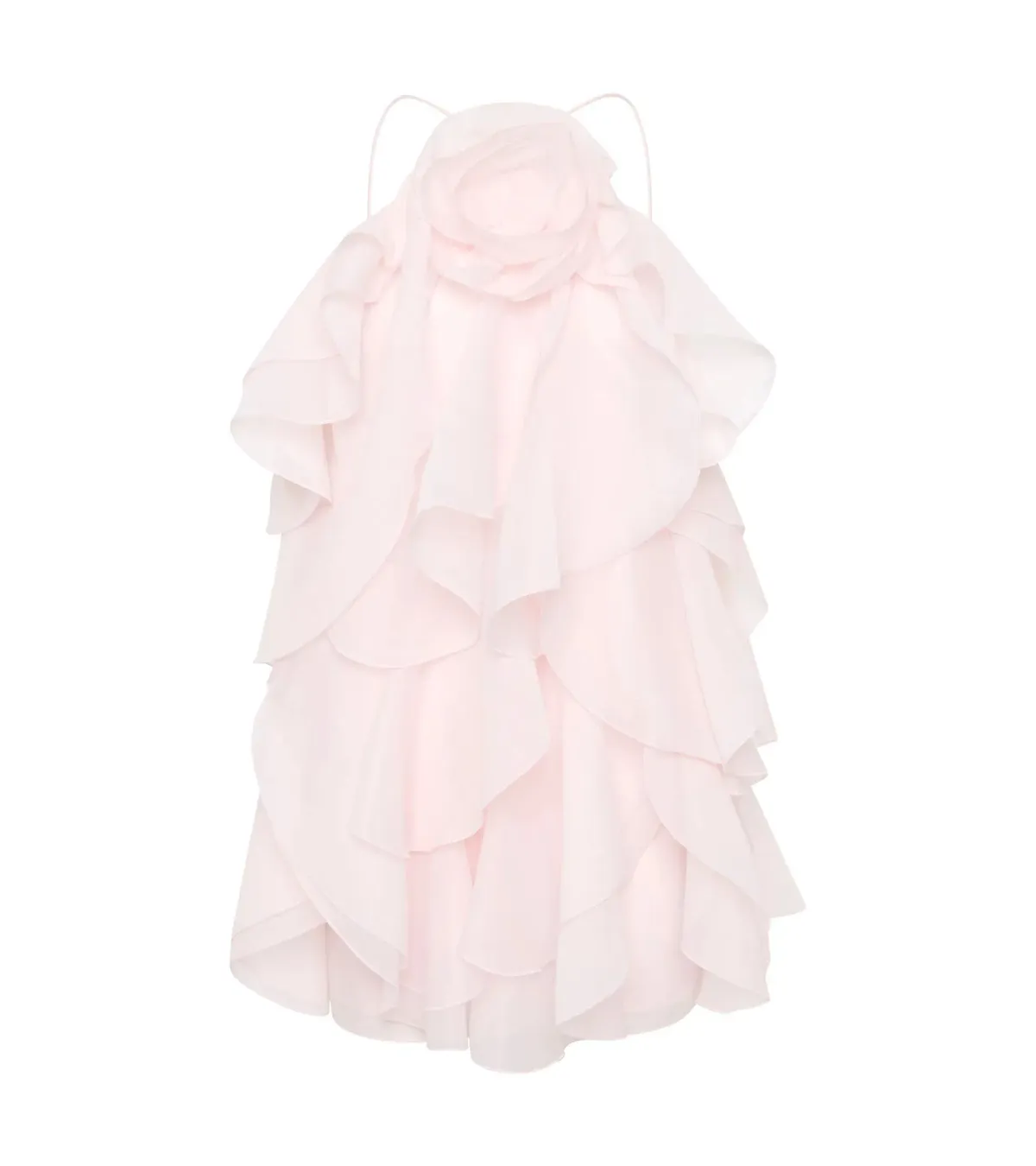 Aje Pandorea Layered Mini Dress Pastel Pink Size AU 6 - Image 6