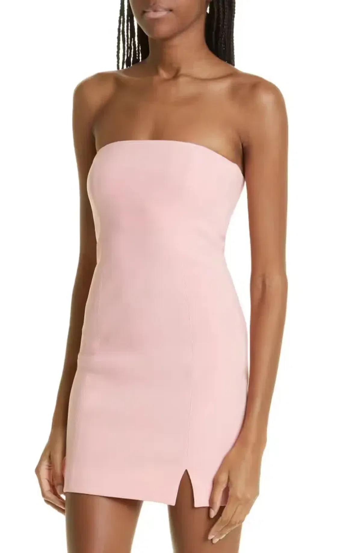 Bec & Bridge Karina Strapless Split Dress Guava Size AU 6 - Image 2