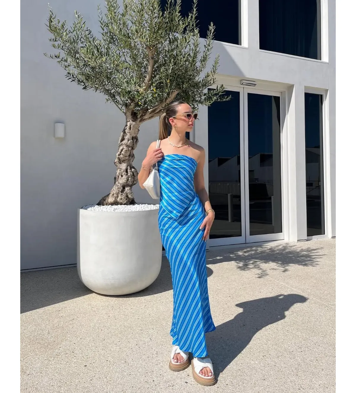 Steele Matching Set Azure Stripe Size S / AU 8 - Image 2