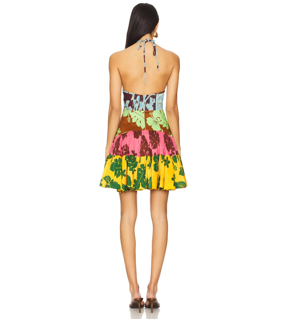 Alemais Poppy Spliced Mini Dress Size 10 - Image 3