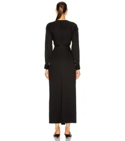 Christopher Esber Ruched Disconnect Shirt Dress Black Size AU 4 for rent on The Volte - image 2