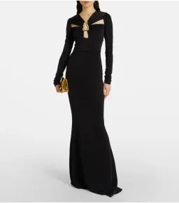 Rebecca Vallance Domenica Cut Out Gown Black Size AU 14 for rent on The Volte - image 1