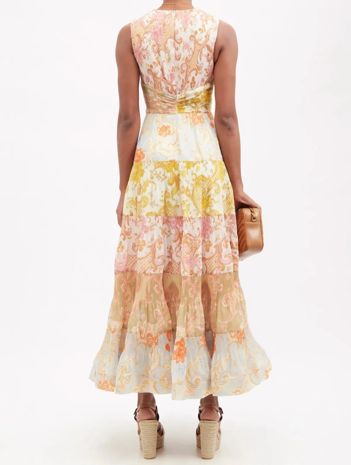 Zimmermann Postcard Pleated Midi Dress - Image 4