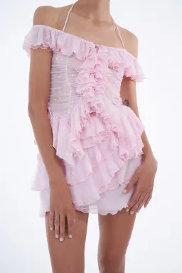 Dyspnea - Froncè Ruched Top Pink Size 12 for rent on The Volte - image 2