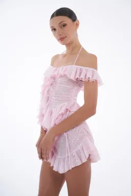 Dyspnea - Froncè Ruched Top Pink Size 12 for rent on The Volte - image 4