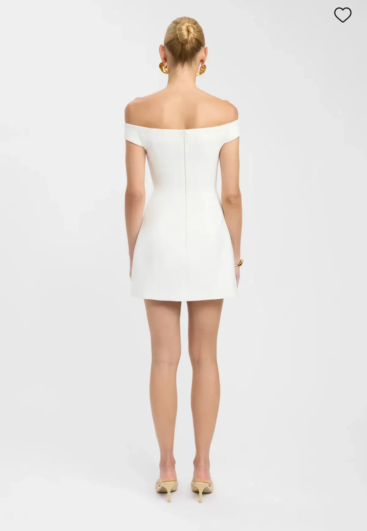 Kookai Alto Off Shoulder Mini White Size AU 12 - Image 3