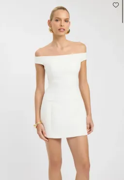 Kookai Alto Off Shoulder Mini White Size AU 12 for rent on The Volte - image 1