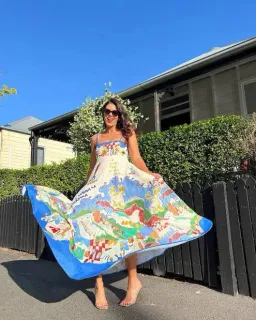 ALÉMAIS  Nadia Sundress Multi Size AU 12 for rent on The Volte - image 1