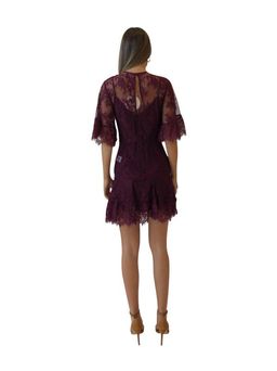 Talulah Blind Love Mini Dress Burgundy Size 6 for rent on The Volte - image 3