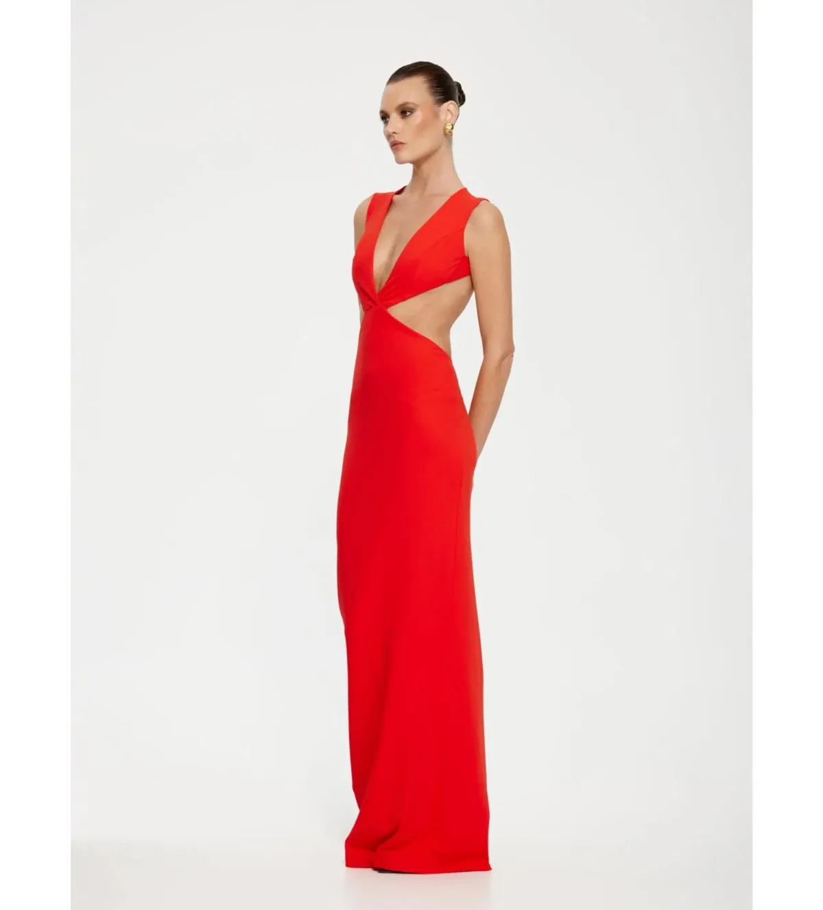 Effie Kats Valencia Gown in Cherry Red Size M / AU 10 - Image 2