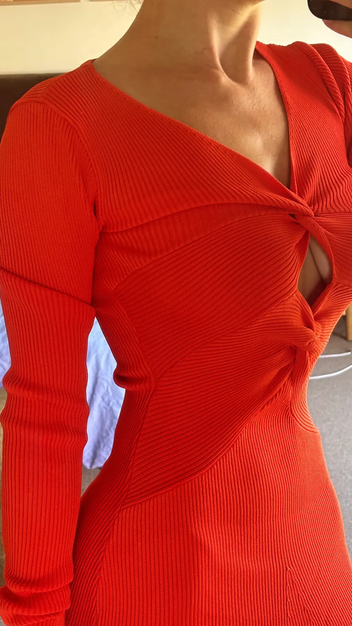 Mossman Twists and Turn Midi Dress Red Size 6 - Image 2