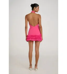 Eliya the Label Belinda Mini Dress Magenta Size S/AU 8 for rent on The Volte - image 5