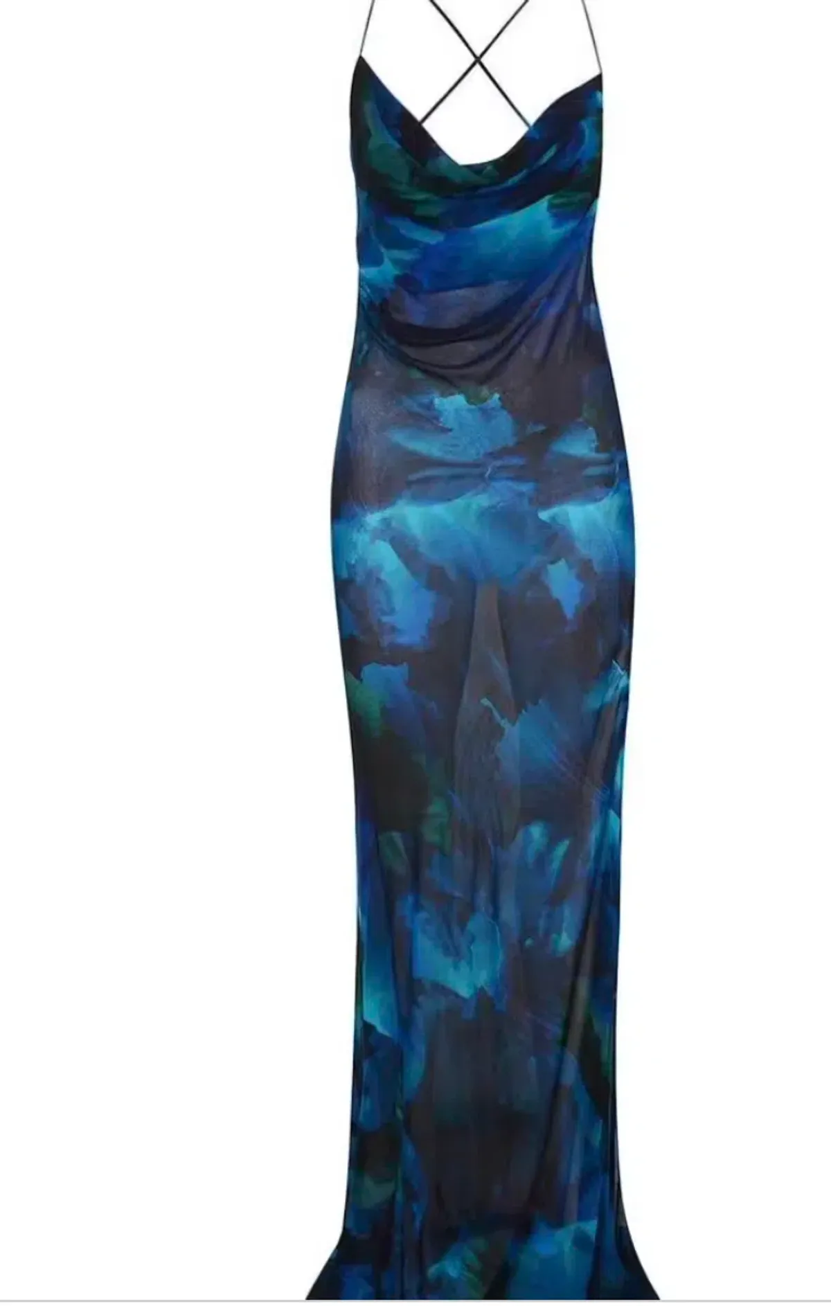 Rat & Boa Rafinha Dress Midi Blue Size 8 - Image 4