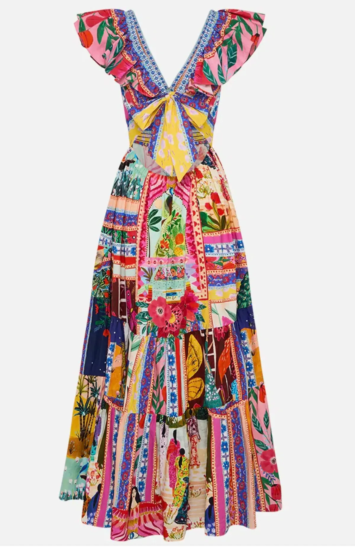 Camilla Tiered Dress with Neck Frill Roeqiyas Realm size L / AU 14 - Image 6