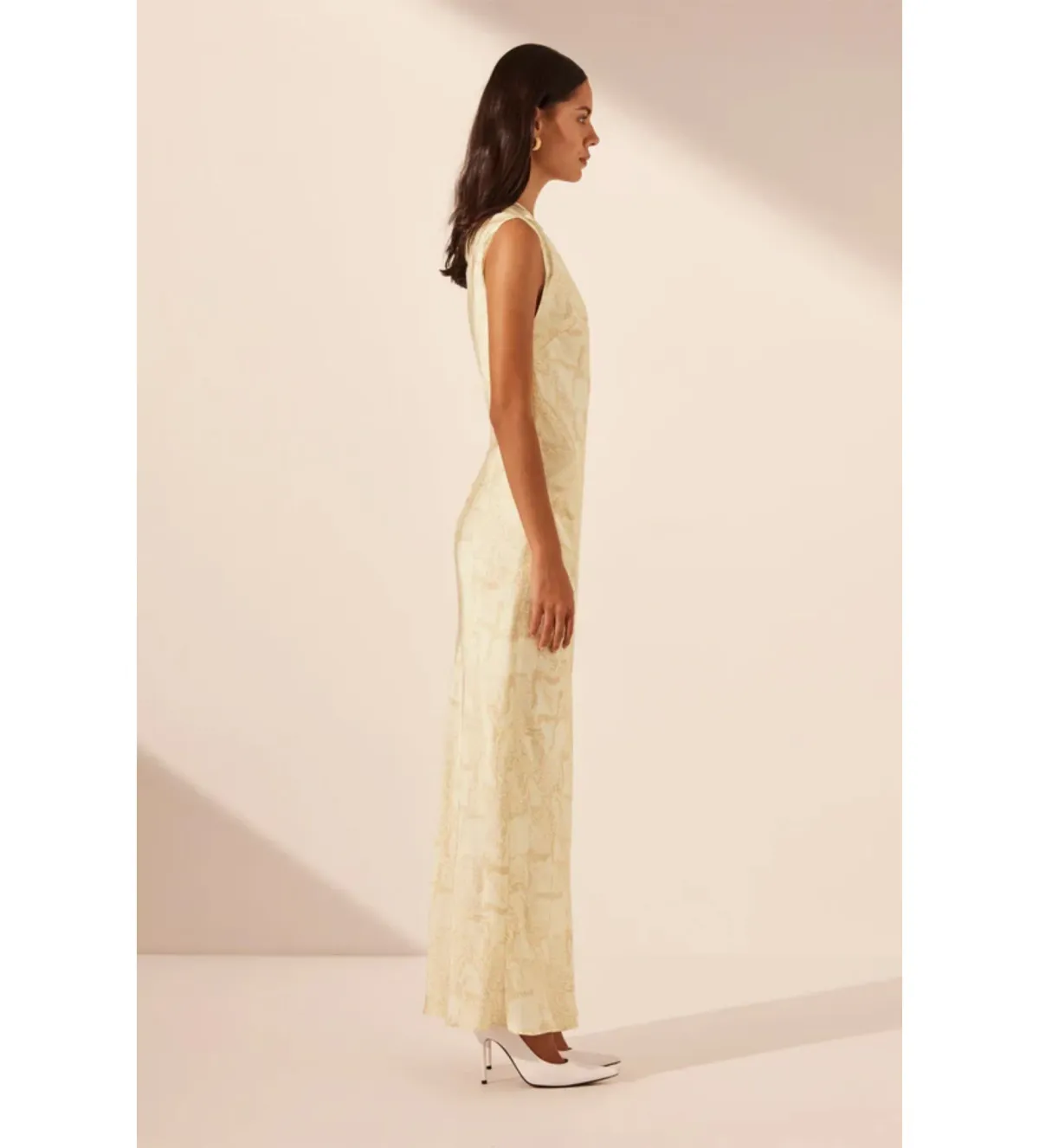 Shona Joy Medina Side Split Maxi Dress Medina Size 8 - Image 3