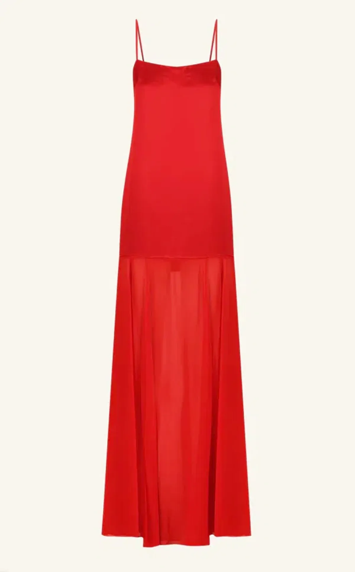 Shona Joy Moraya Dropped Waist Maxi Dress Chilli Size AU 10 - Image 4