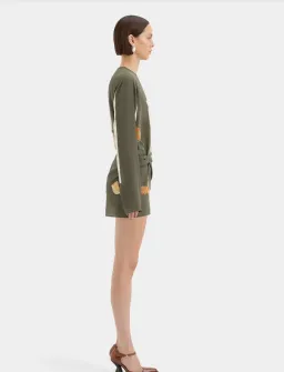 Constance Twist Mini Dress Green Size 8 for rent on The Volte - image 5