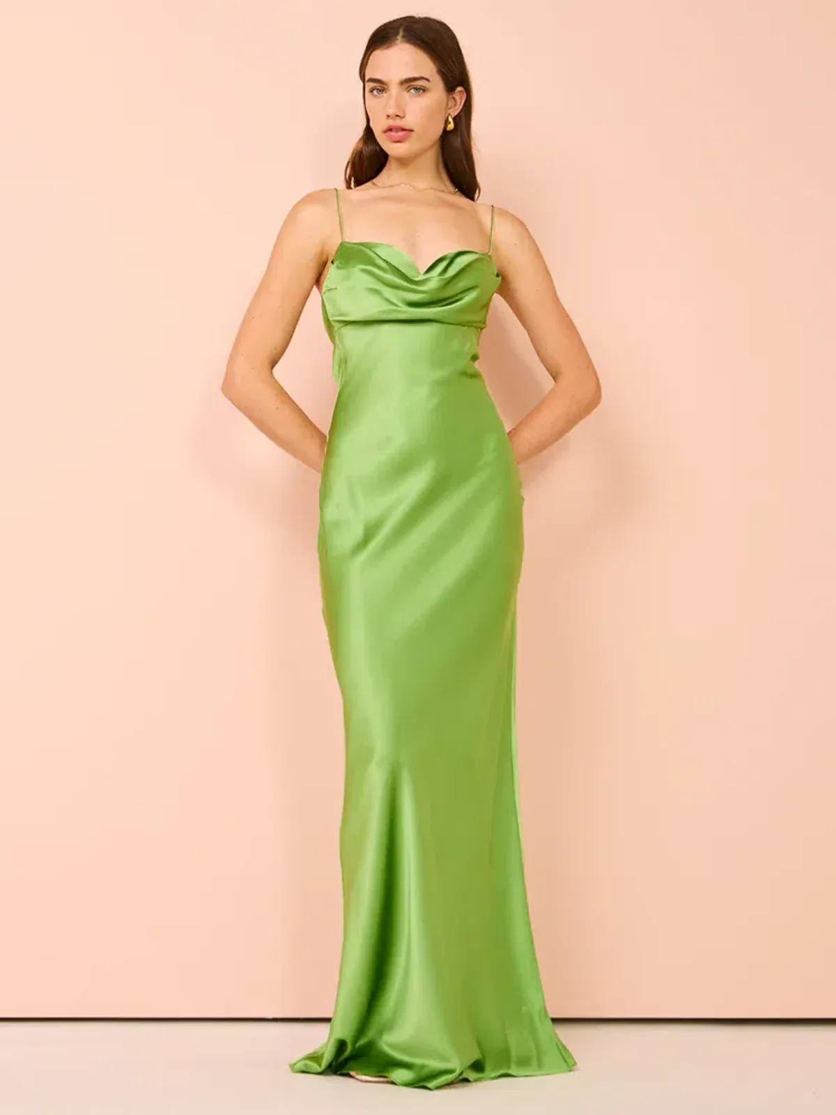 Rachel Gilbert Skye Gown Green Size 16 - Image 2