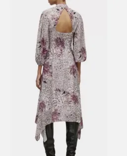 All Saints Adelaide Floral Long Sleeve Midi Dress Print Size 16 for rent on The Volte - image 2