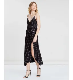 Bec & Bridge Kylie Slip Midi Dress Black Size AU 12 for rent on The Volte - image 2