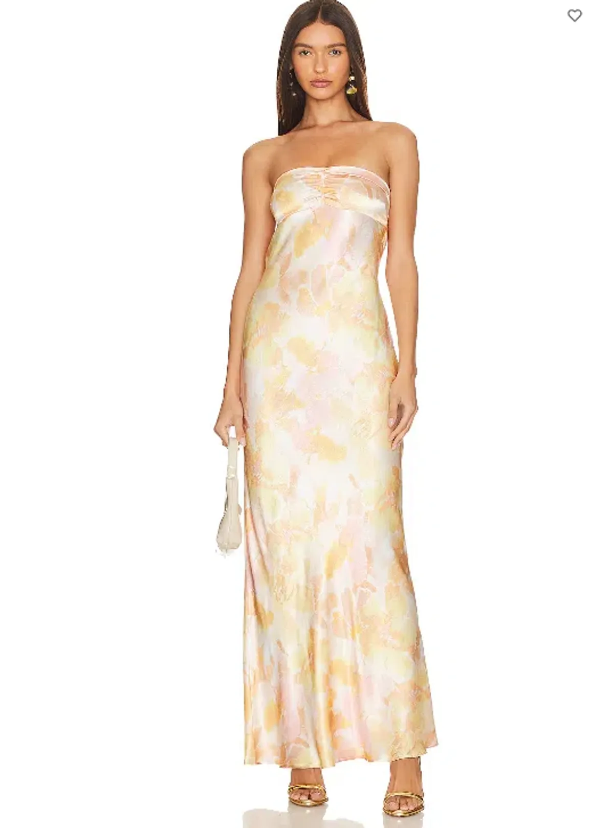 Bec + Bridge Indi Strapless Maxi Dress in Floral Haze Size AU 12  - Image 1