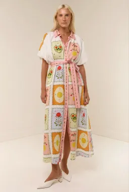 Palm Noosa Marla Midi Dress Siesta Tile Print Size 12 for rent on The Volte - image 2