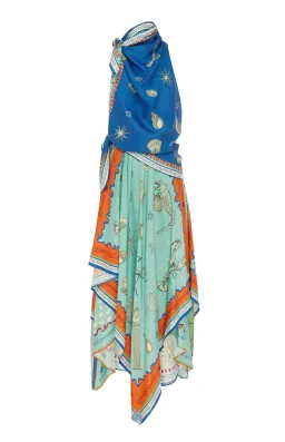 Alemais Surrealist Summer Scarf Midi Dress Multi Print Size 14 for rent on The Volte - image 6