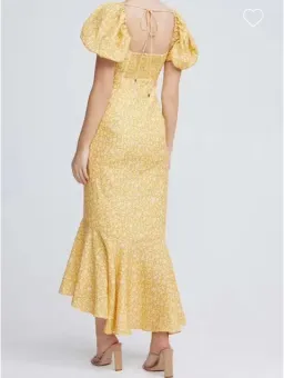 Significant Other Jacinta Dress in Champagne Pansy  Size 8  for rent on The Volte - image 3