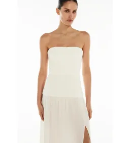 Manning Cartell Double Time Pleat Strapless Maxi Dress in White Size AU 6 for rent on The Volte - image 2