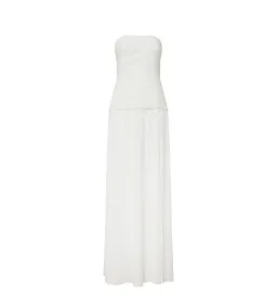 Manning Cartell Double Time Pleat Strapless Maxi Dress in White Size AU 6 for rent on The Volte - image 5
