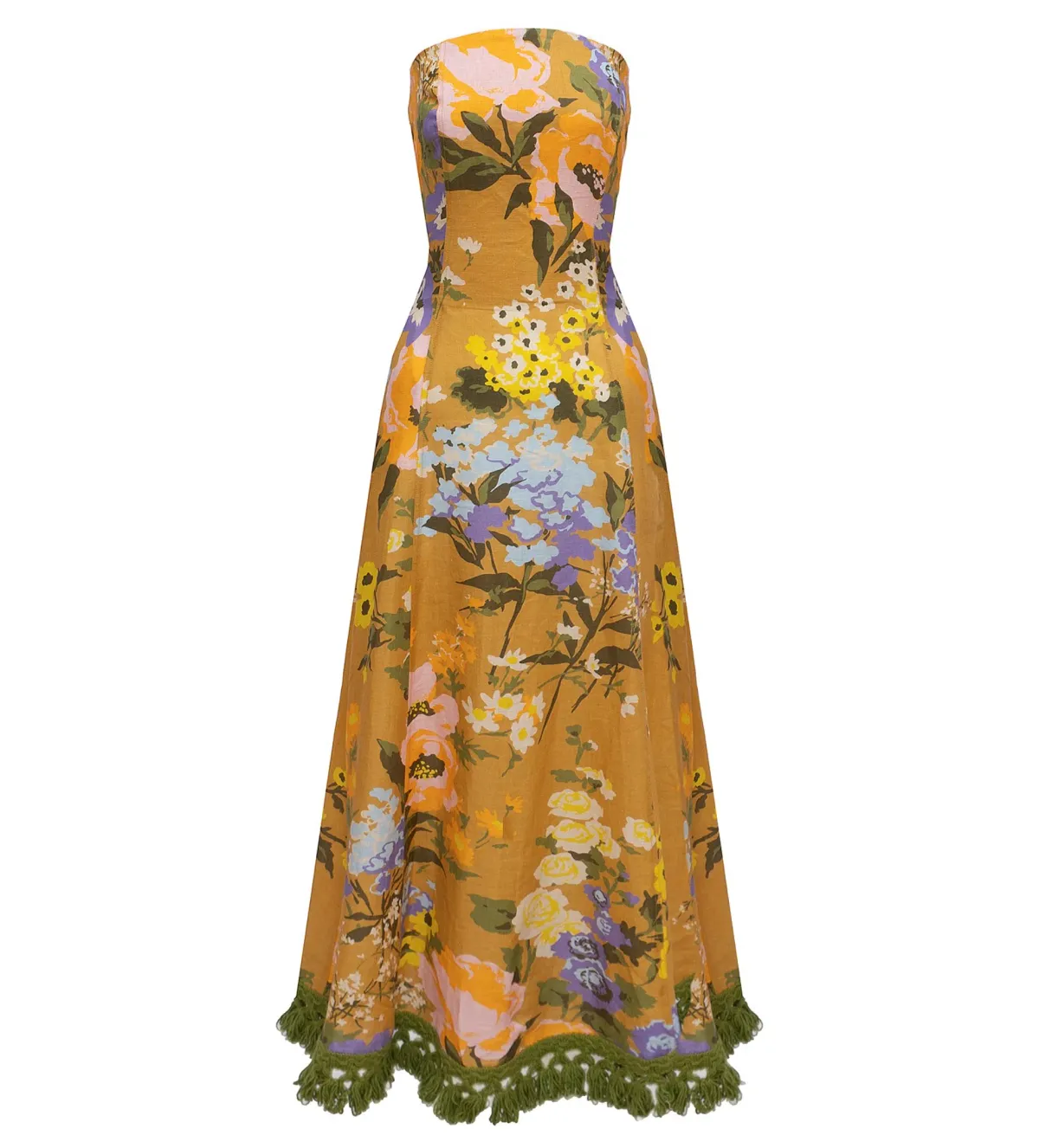 Lovaan Studios Phillipa Midi Dress Meadow Floral Size 10  - Image 4